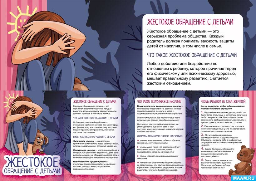 Памятка "Жестокое обращение с детьми. Что это такое? Куда обращаться?".